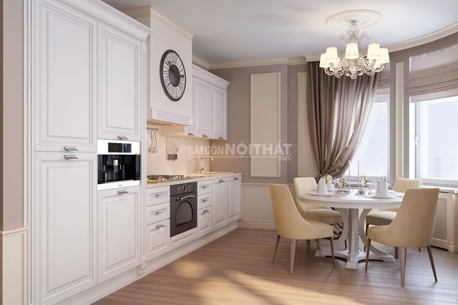 Thiết kế nội thất biệt thự phố cổ điển sang trọng